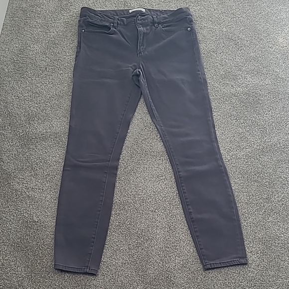 Loft Dark Gray Skinny Jeans - Picture 1 of 5
